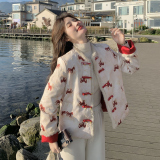 新款图大货双面穿新中式50白鸭绒羽绒服275-M787-P325-K458，女装羽绒服，柒柒家