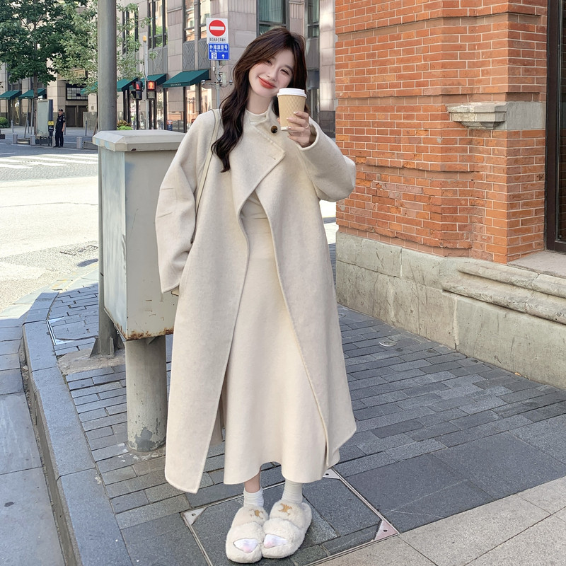 大数据新款现货双面呢羊绒大衣275-W722-P335-K458,女装毛呢外套,柒柒家