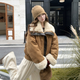 新款图大货已出皮毛拼接羽绒服50白鸭绒275-M778-P315-K438，女装羽绒服，柒柒家