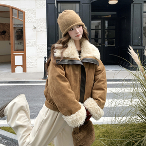 新款图 大货已出皮毛拼接羽绒服50白鸭绒275-M778-P315-K438，女装羽绒服，柒柒家