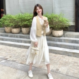新款图大货已出马甲+蕾丝连衣裙275-Q671-P185-K268，女装连衣裙，柒柒家