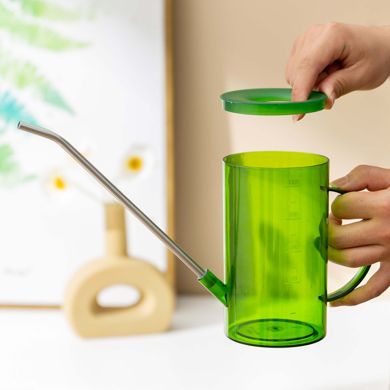 跨境多肉洒水壶长嘴浇花壶园艺家用养花透明浇水壶浇花神器厂家直