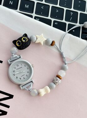 生日礼物女生学生党小众设计高颜值编织绳手链手表女生ins校园风