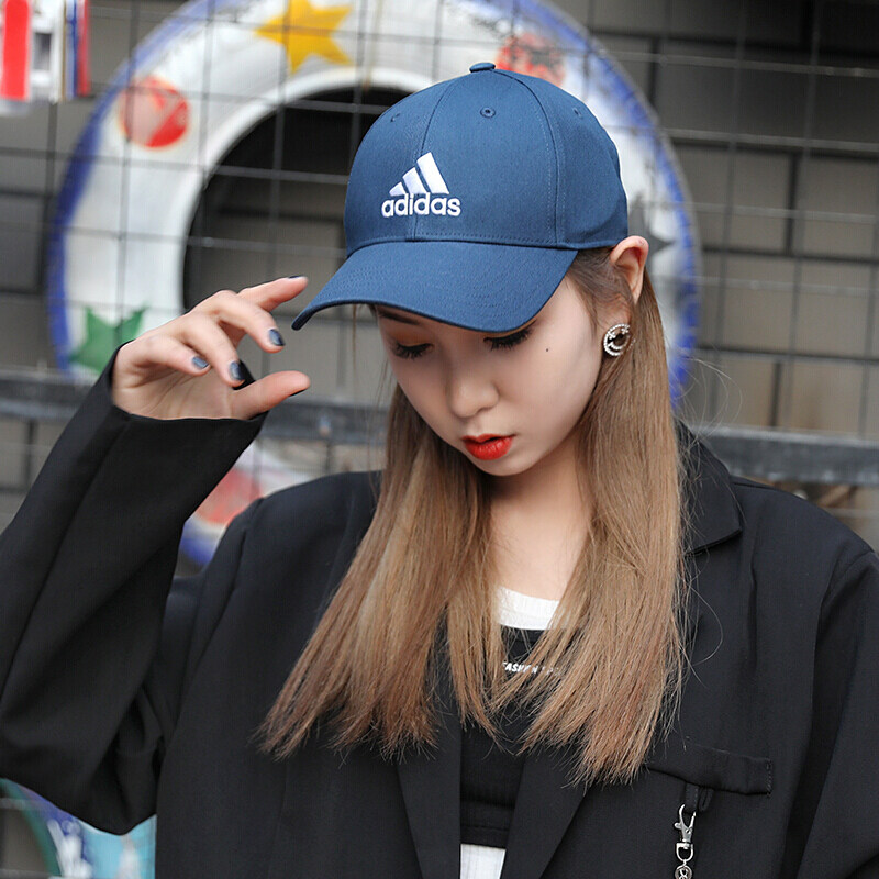 adidas阿迪达斯帽子女鸭舌帽刺绣春季运动显脸小遮阳防晒棒球帽男
