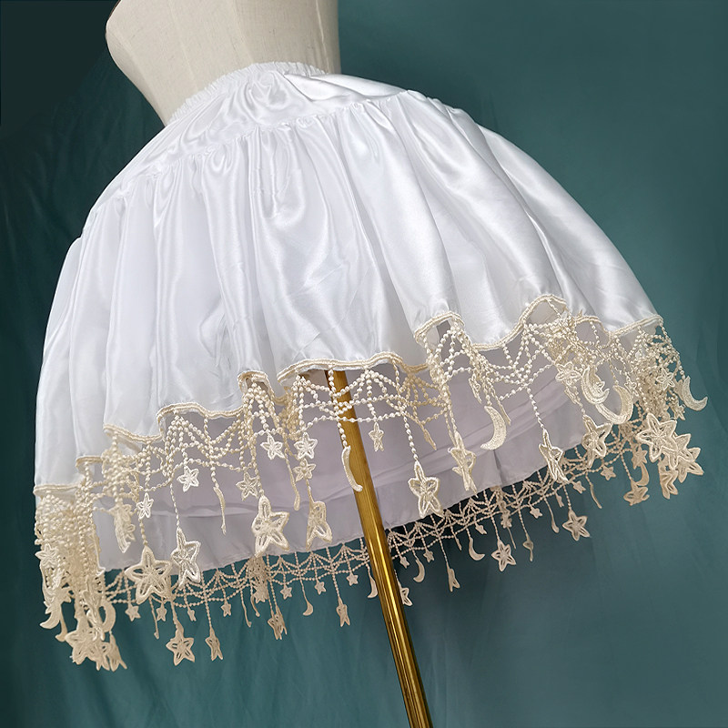 裙撑lolita可调节鱼骨撑洛丽塔日常暴力卡门衬裙中长款蓬蓬裙星星