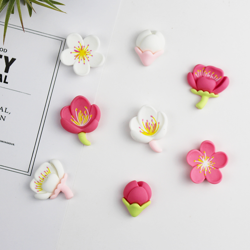 小清新田园花朵冰箱贴桃花磁贴创意白板卡通磁性贴固定照片留言板