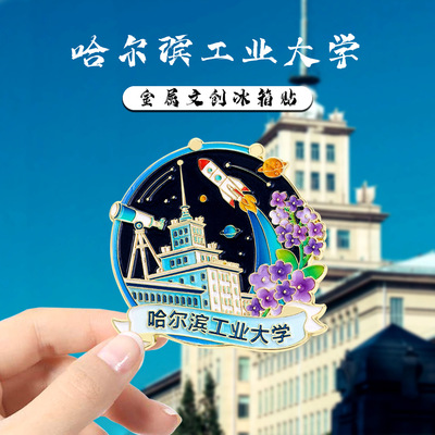 哈尔滨工业大学系列文创冰箱贴纪念品国潮风家居装饰贴旅游纪念