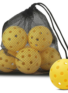 匹克球收纳袋装40孔74mm洞洞球PE威浮球PickleballBallLED发光