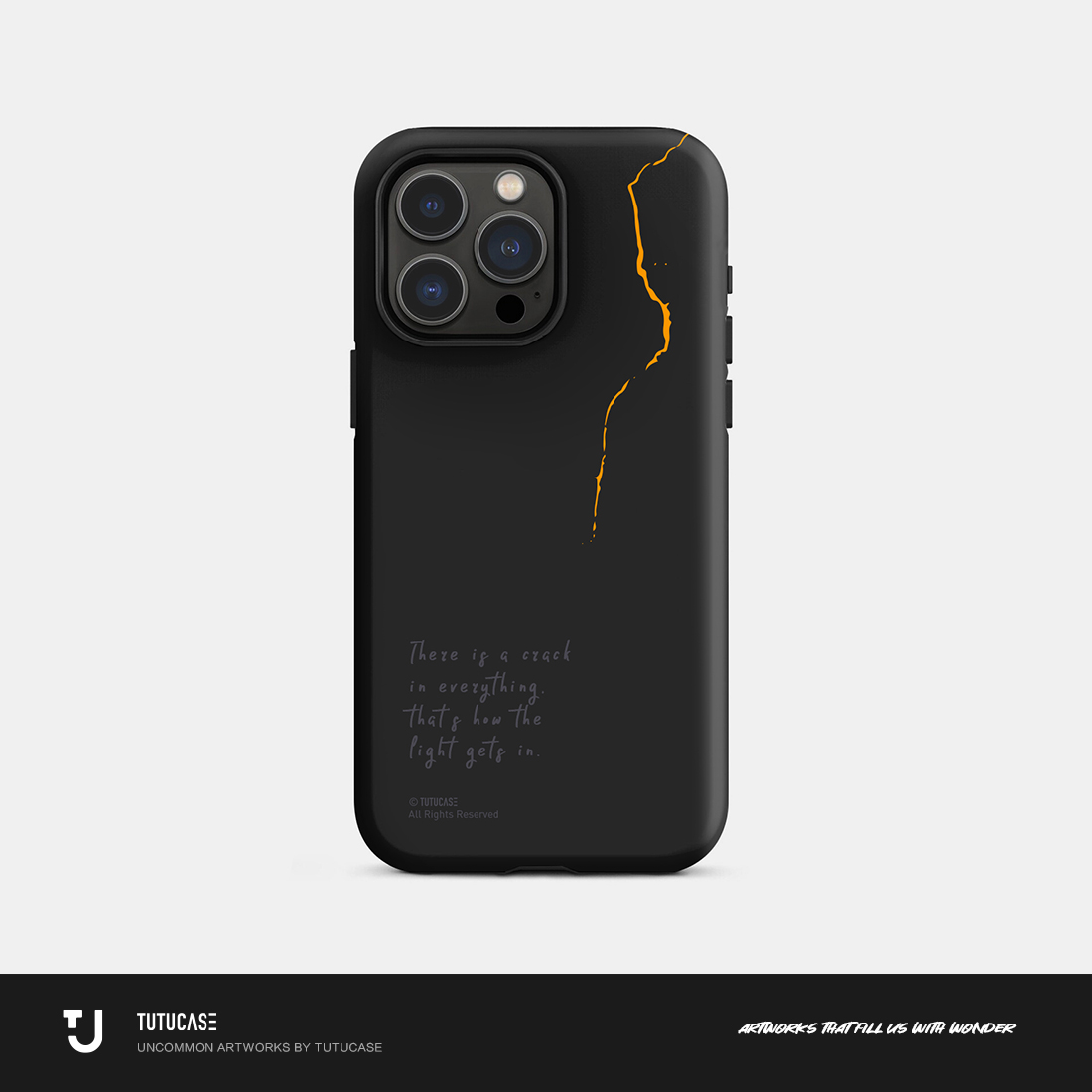 TUTUCASE｜原创韩国进口磨砂圆边菲林二合一手机壳 光痕 C033