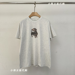 棉质T恤Bu0081 欧洲站韩国进口女装 代购 2025春卡通图案基础款 短袖