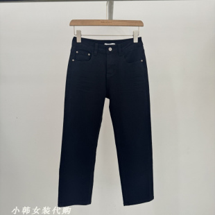 烟管小直筒牛仔裤 韩国Gent 2025秋显瘦九分修身 代购 22838 Lady女装