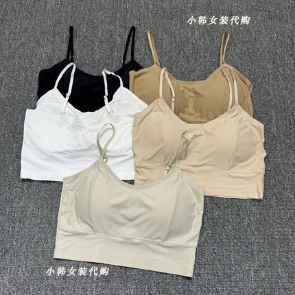 韩国进口女装代购2025新款无痕冰丝舒适吊带打底内衣美背抹胸裹胸