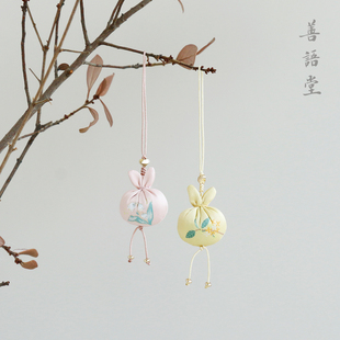 善语堂 小福兔香包随手礼品丝绣书包袋衣柜挂饰兔年手工汉服香囊