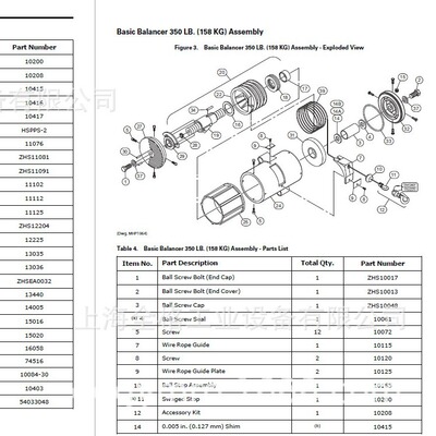 英格索兰气动葫芦配件10115 ZHS11081  1115 11546 16058 11544