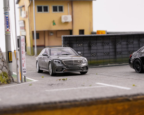 KING MODEL 1:64 奔驰S65 AMG W222 黑武士/钛灰色 合金汽车模型