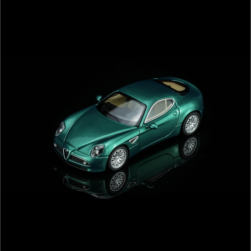 MH 1/64 2008款 阿尔法罗密欧8C Competizione金属绿合金汽车模型