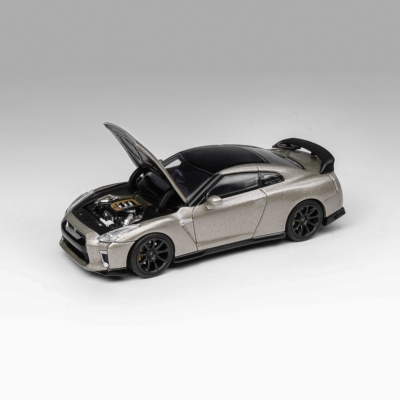 MH 1:64 日产Nissan GTR-R35 Nismo T-Spec 前盖可开合金汽车模型