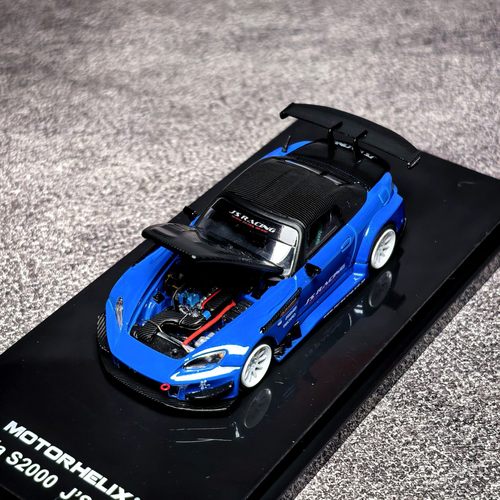 MH 1:64 本田Honda S2000 珠光蓝 J's Racing改装版 合金汽车模型