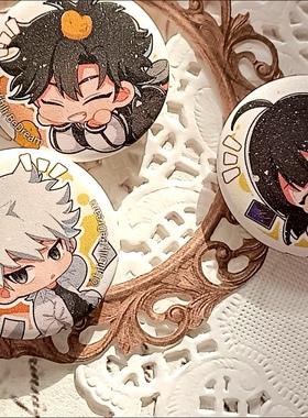 BEMOE正版时光代理人时令果趣系列Q版迷你徽章套装陆光程小时周边