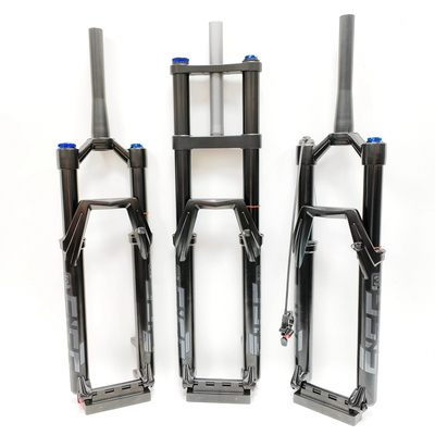 高性能速降DH桶轴前叉软尾气叉
