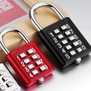 宿舍密码 锁柜门锁金属柜子抽屉大门挂锁 挂锁家用锁具数字按键密码