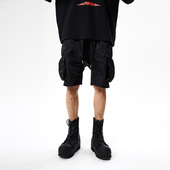 PMW 尼龙立体口袋短裤 男机能国潮高街街头休闲宽松