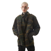 PMW 外套 宽松工装 吴宇恒同款 复古水洗做旧大衣M65迷彩夹克男款