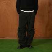 PMW 水洗肌理多口袋抽绳设计质感通勤百搭牛仔裤 水洗多口袋工装 裤