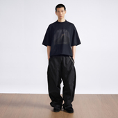 PMW MAYA建筑印花短袖 纯棉螺纹领口低饱和复古简约休闲落肩T恤