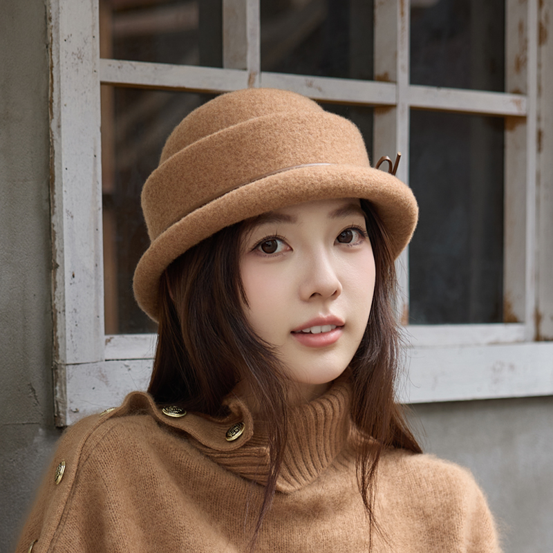 谷兜空间小礼帽出游秋冬女