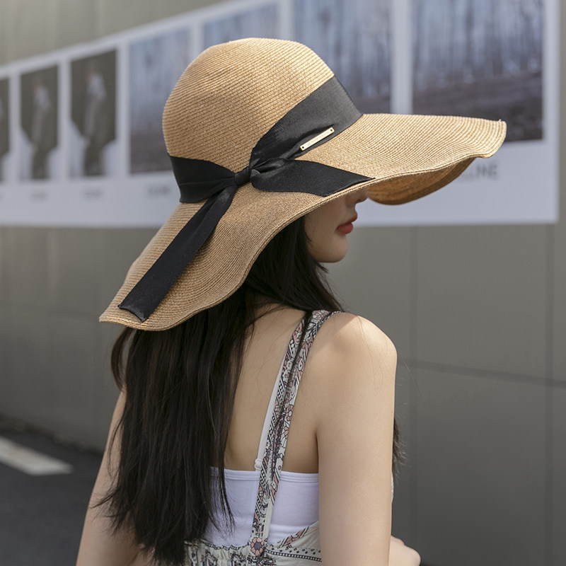 春夏2026日系新款细纤维素遮阳帽大檐盆帽轻薄春夏女潮15CM大沿
