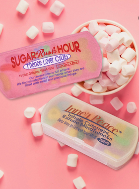 duye度也 韩国THENCE分格抽屉药盒美式复古三格双层便携收纳盒新