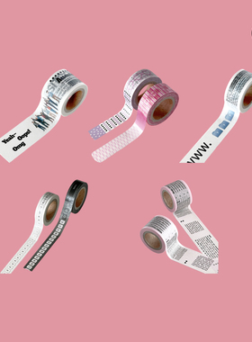 duye度也 韩国oab和纸胶带手帐装饰object文字打底拉条ins风爱心