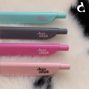 not黑色中性笔0.7进口笔芯彩色clipen笔ins duye度也 韩国jazz