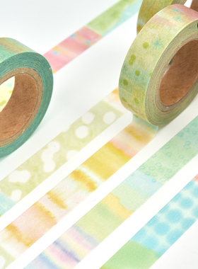 duye度也 韩国analogue keeper和纸胶带手帐拼贴色彩切片春夏秋冬