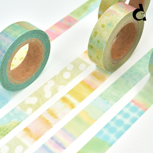 duye度也 韩国analogue keeper和纸胶带手帐拼贴色彩春夏秋冬分装