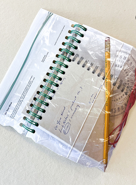 韩国on your mind塑封袋线圈本ins风横线单词本实用学习便携记录