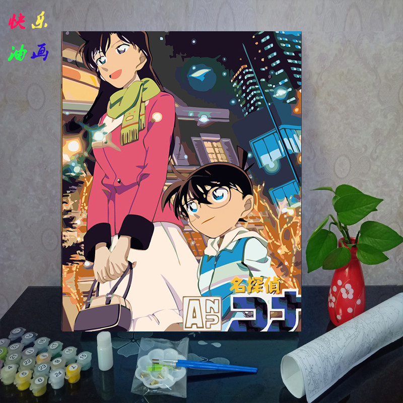 diy游戏人物儿童卡通装饰画定制