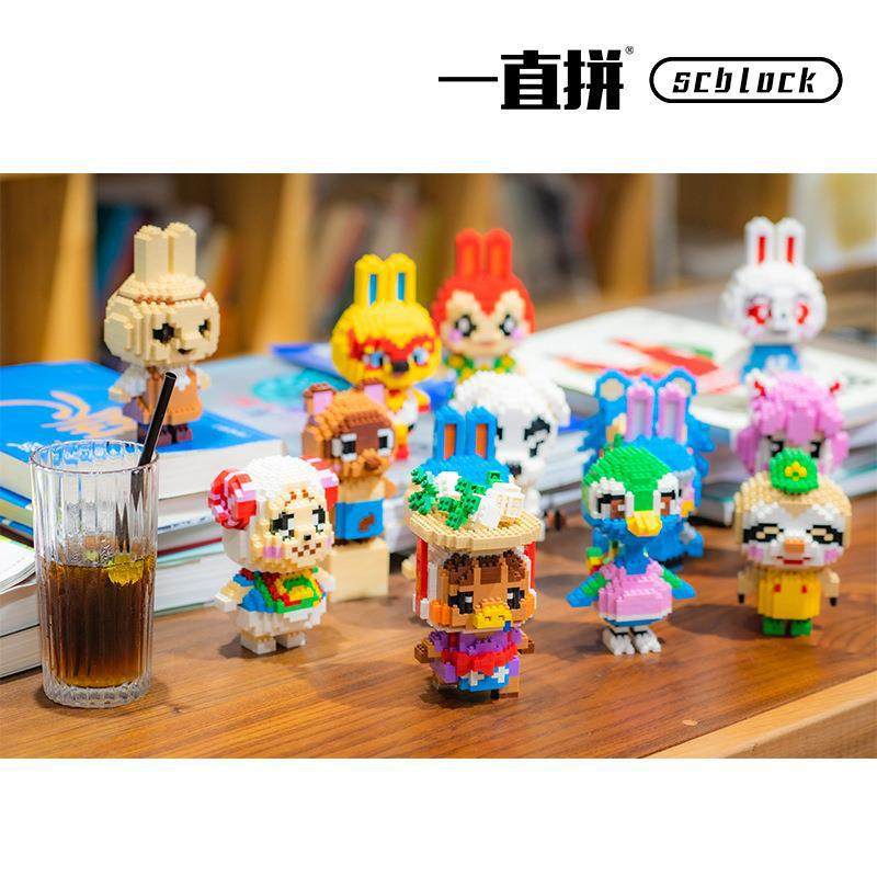 一直拼scblock微积木动森曹卖switch可爱傅柯曹卖kk礼品小孩礼物