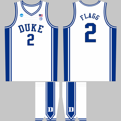 NCAA杜克大学篮球比赛队服定制