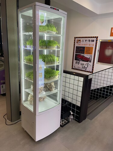 劳特四面透明玻璃冷藏柜饮料卤菜