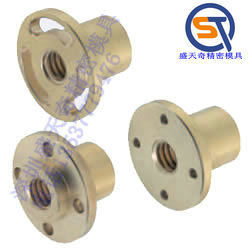 C-VALUE 30度梯型丝杠用螺帽　圆法兰 腰形孔型螺帽