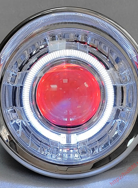 适用于圆灯宝逸太子大灯总成 HJ150-11/HJ125-18LED 双光透镜天使