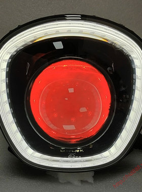 适用南方梦拉丽莎飞戈150改装大灯总成3寸LED双光透镜恶魔眼升级