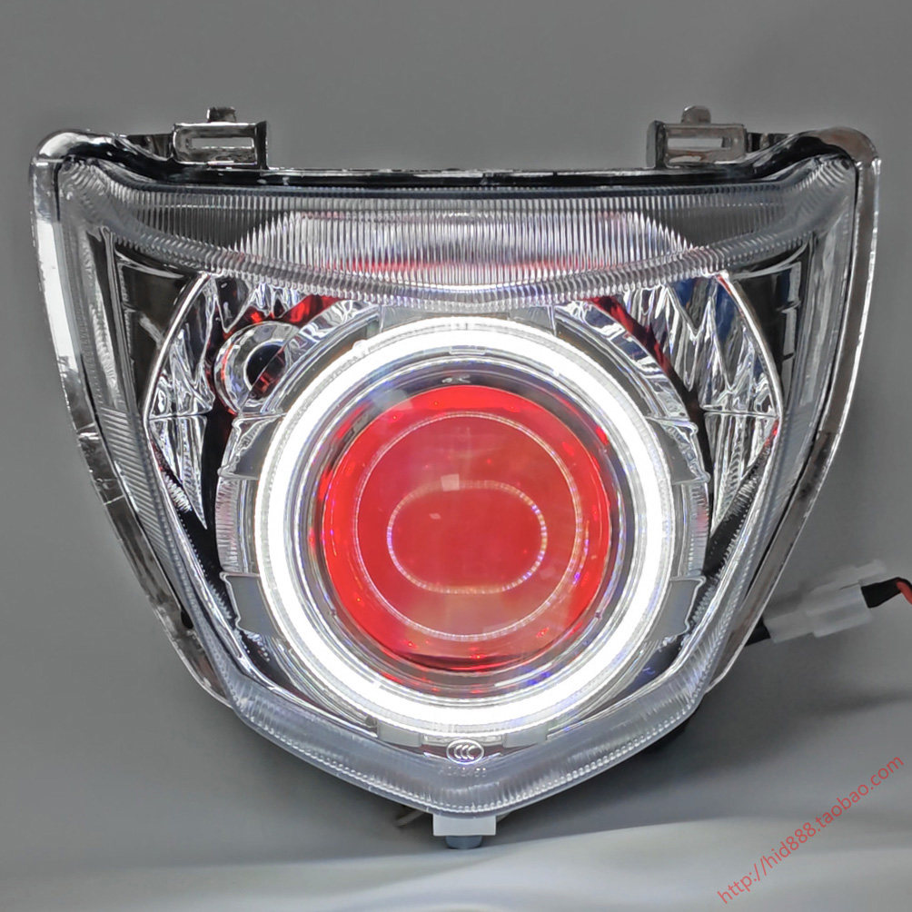 适用DM125翼爽hj150LED透镜大灯