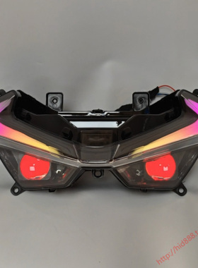 适用于春风500/675/750sr改装配件流水日行灯LED双光透镜大灯总成