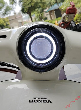 适用于新款 2025款本田ns125la 大灯总成改装LED 双光透镜 天使眼