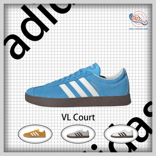 阿迪达斯adidas VL Court 舒适休闲防滑耐磨低帮板鞋JI0496