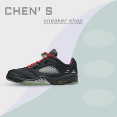 Air Jordan 5 Low CLOT AJ5 中国玉 黑红 低帮篮球鞋 DM4640-036