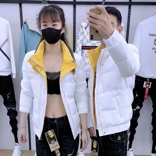 男士棉衣外套加绒加厚保暖羽绒棉冬季新款韩版休闲潮流青年夹克潮